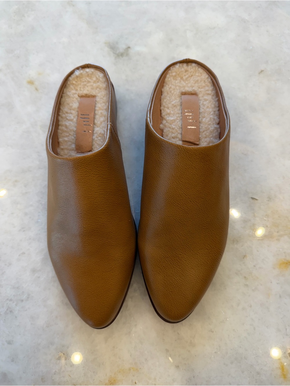 J Jill Leather Mule in Cognac Brown - Sz 8.5